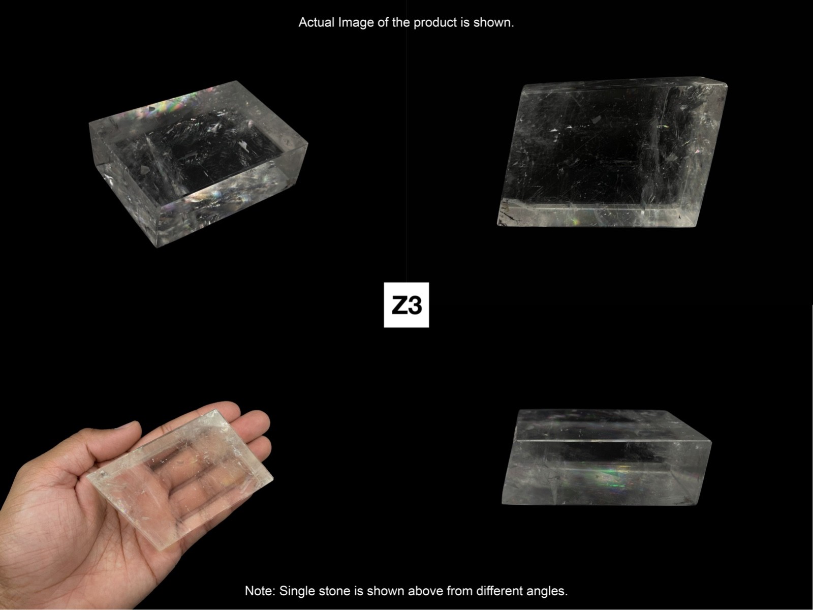 Polished Optical Calcite | Natural Iceland Spar Mineral Specimen