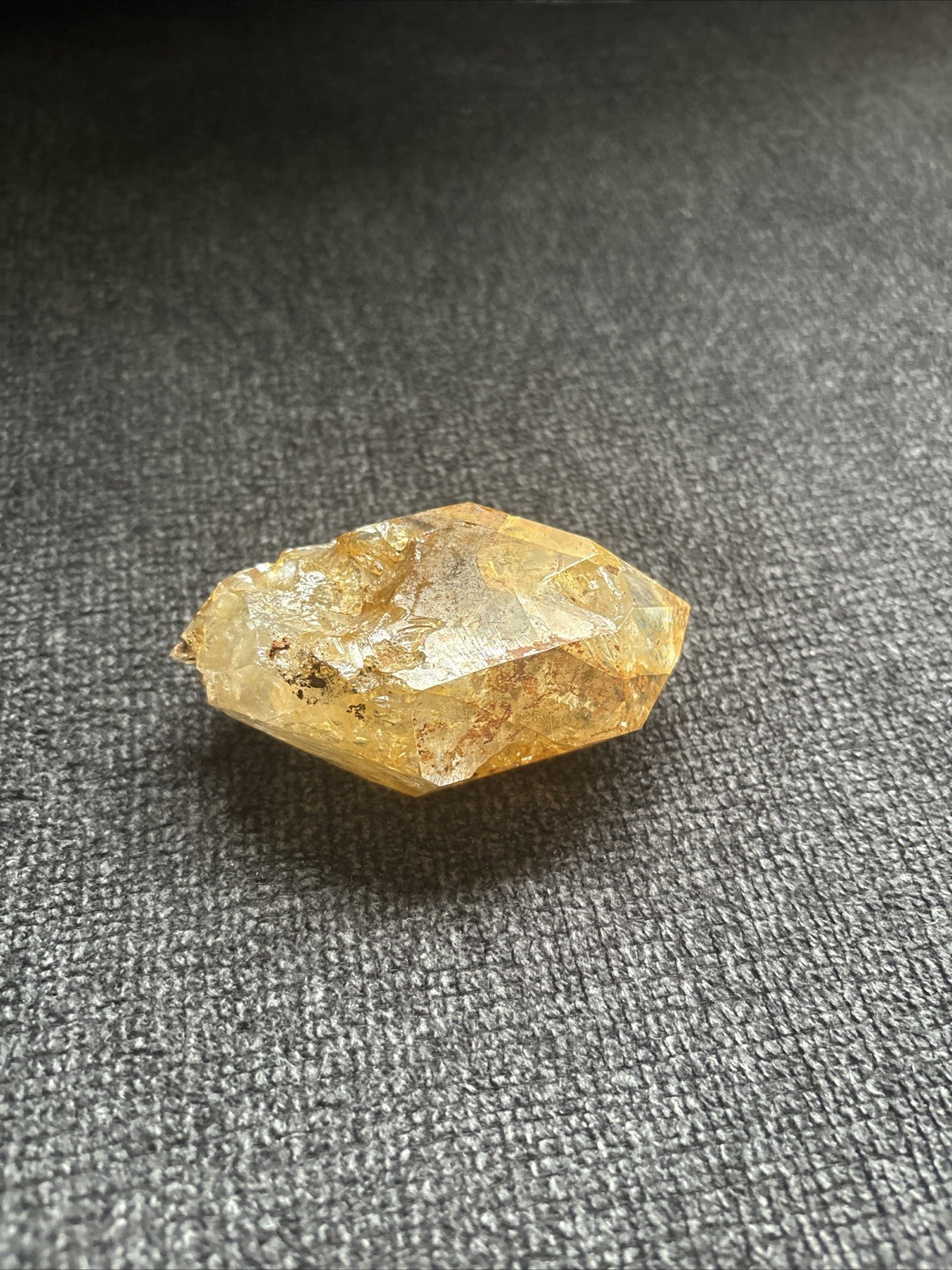 Herkimer Diamond Quartz Crystal “Golden Healer” 3.5in x 2.5in, 6.3oz