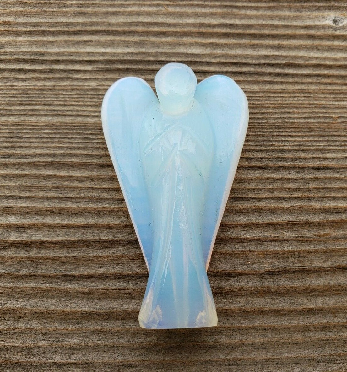 NATURAL 2″ OPALITE STONE HANDCARVED GEMSTONE ANGEL