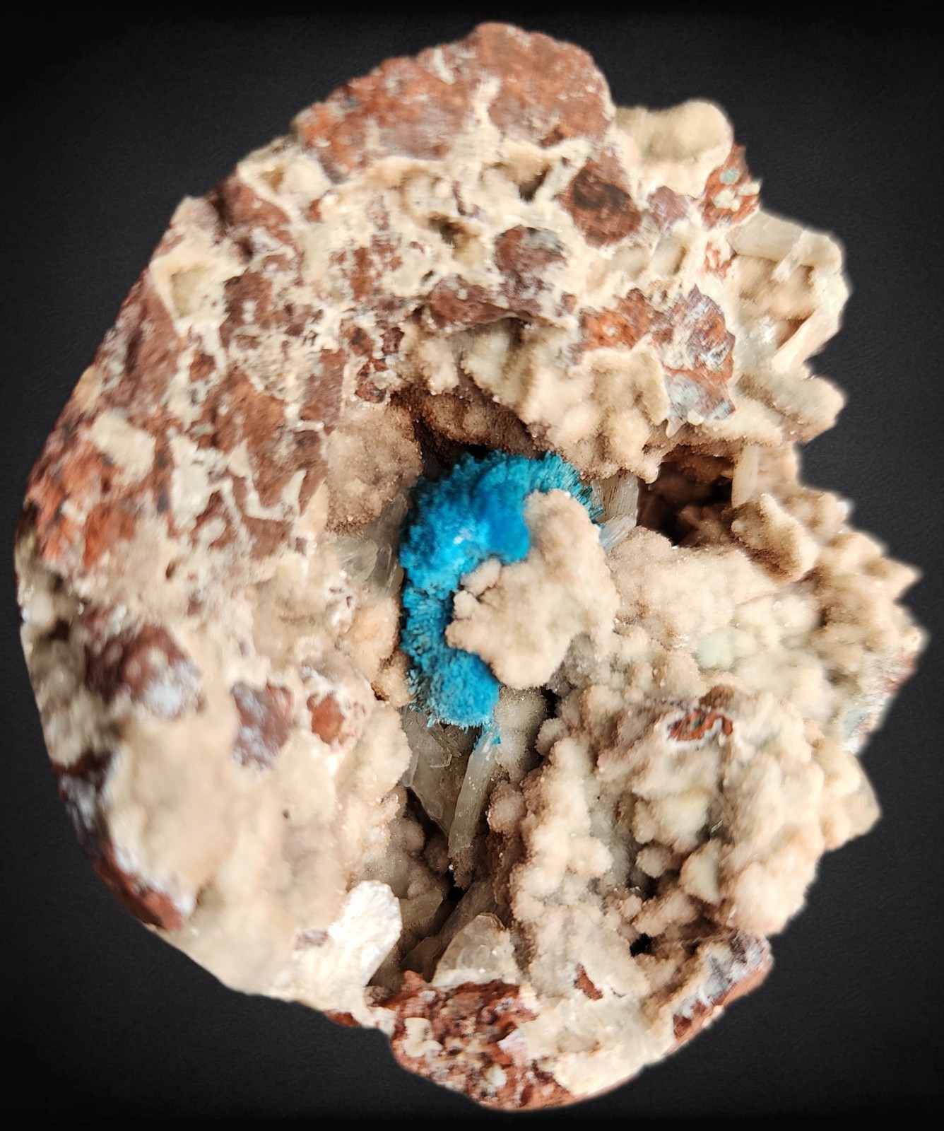 CAVANSITE, STILBITE – Pune District, Maharashtra, India (Small Cabinet-Sized)