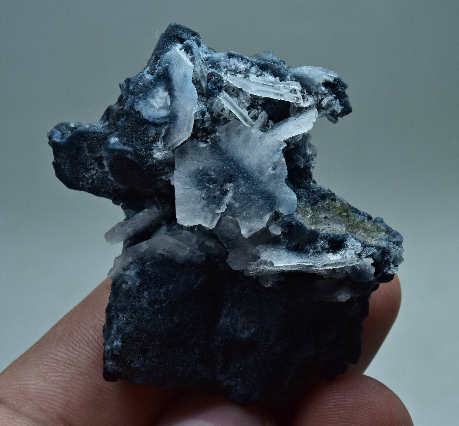 Unusual Vorobyevite Beryl Rosterite Crystal w/ Tourmaline & Quartz 152 Carat