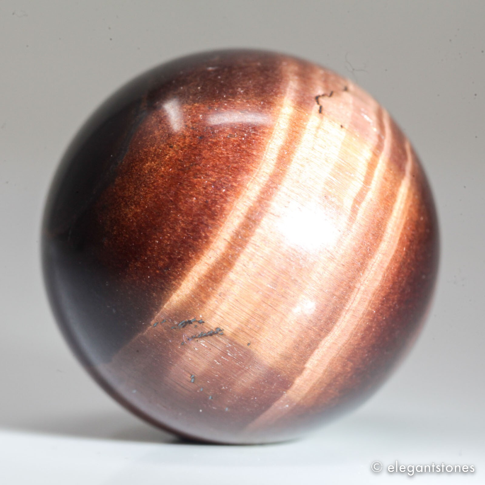 25g26mm Red Tiger Eye Sphere Crystal Ball Natural Quartz Healing Gemstone Chakra