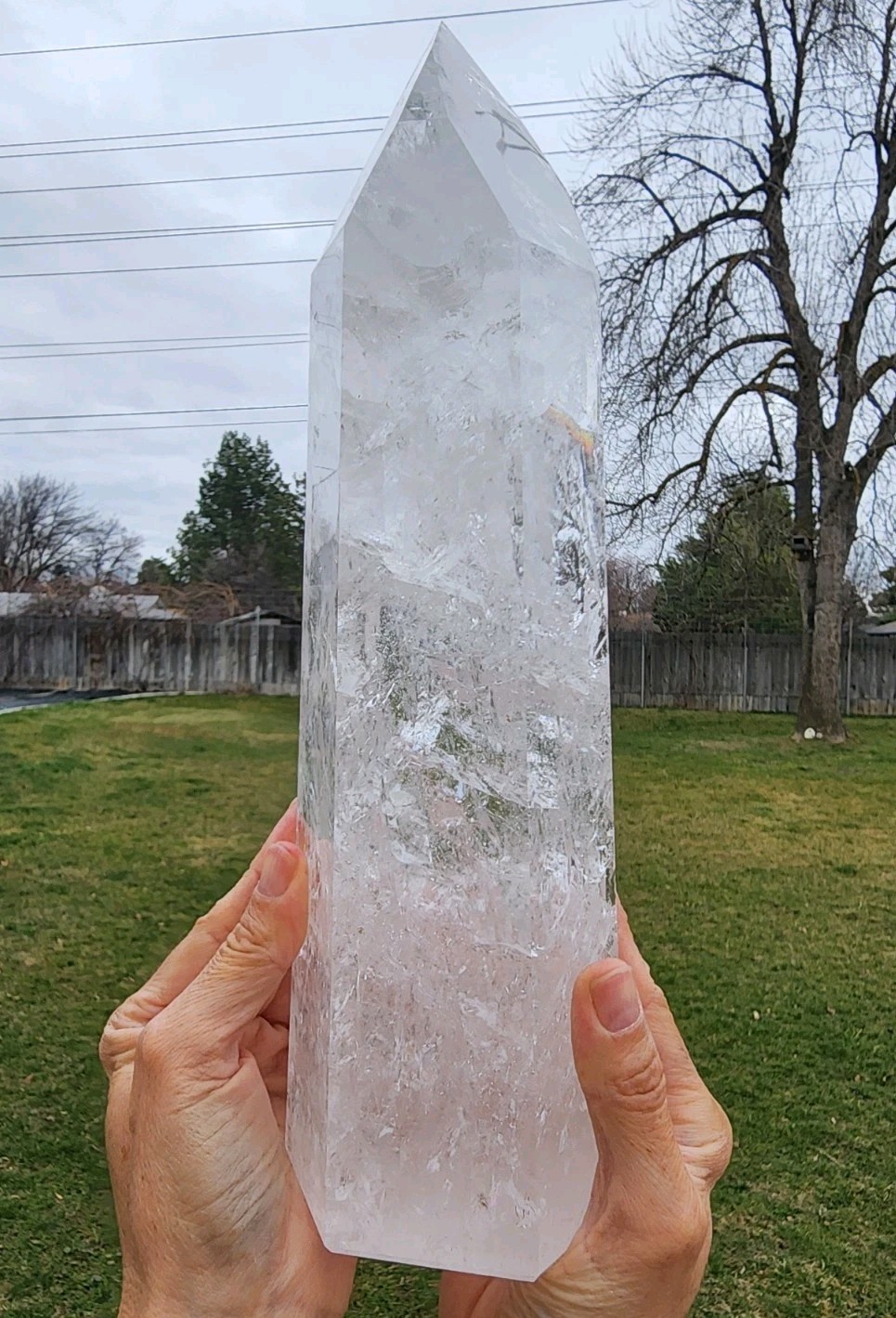 Quartz Crystal Polished Tower Madagascar 5lbs 15.8oz.