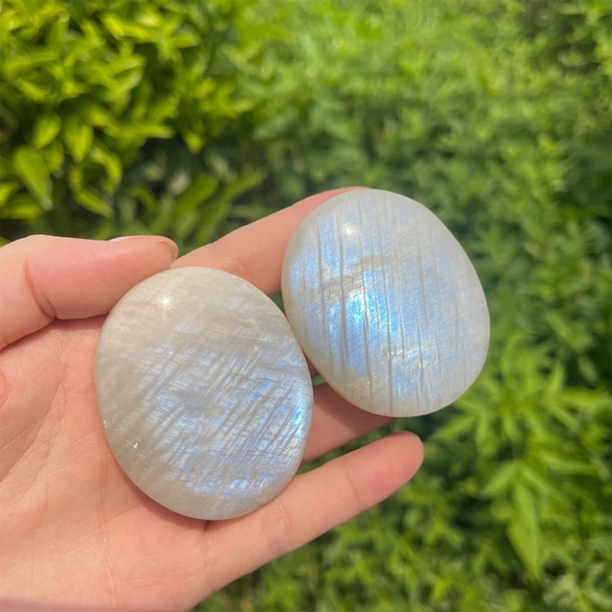 2″ Large Moonstone Tumbled Stone Mineral Specimen Crystal Healing Reiki Gifts