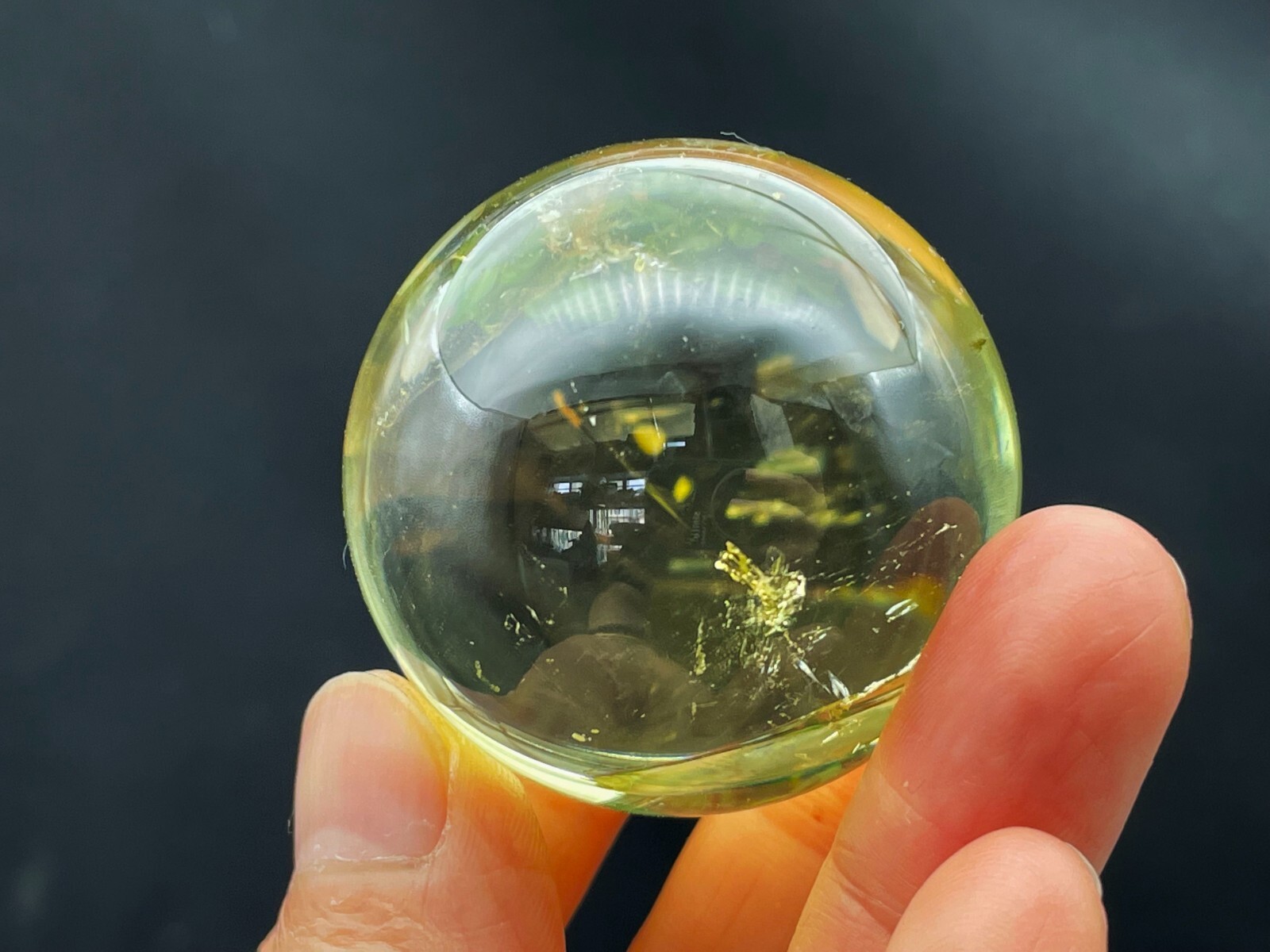 Rainbow Citrine Crystal Shpere Ball Housewarming Gift Home Decor E052029