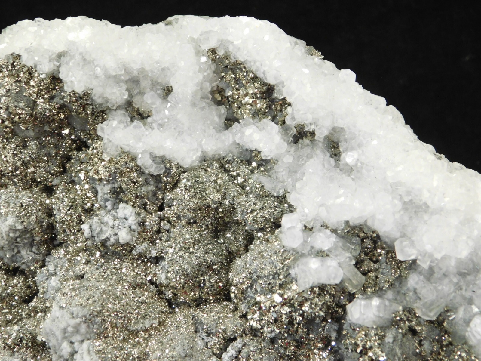 HUGE Pyrite Crystal Cluster With Fluorescent Calcite Crystals Mexico 2020gr