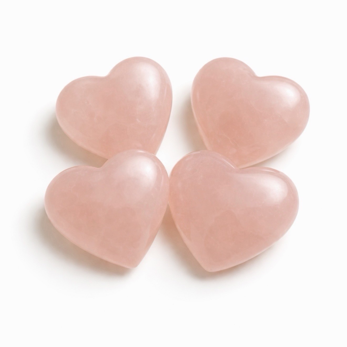 10 LB Mini Rose Quartz Hearts Bulk Lot Polished Natural Crystal Assortment