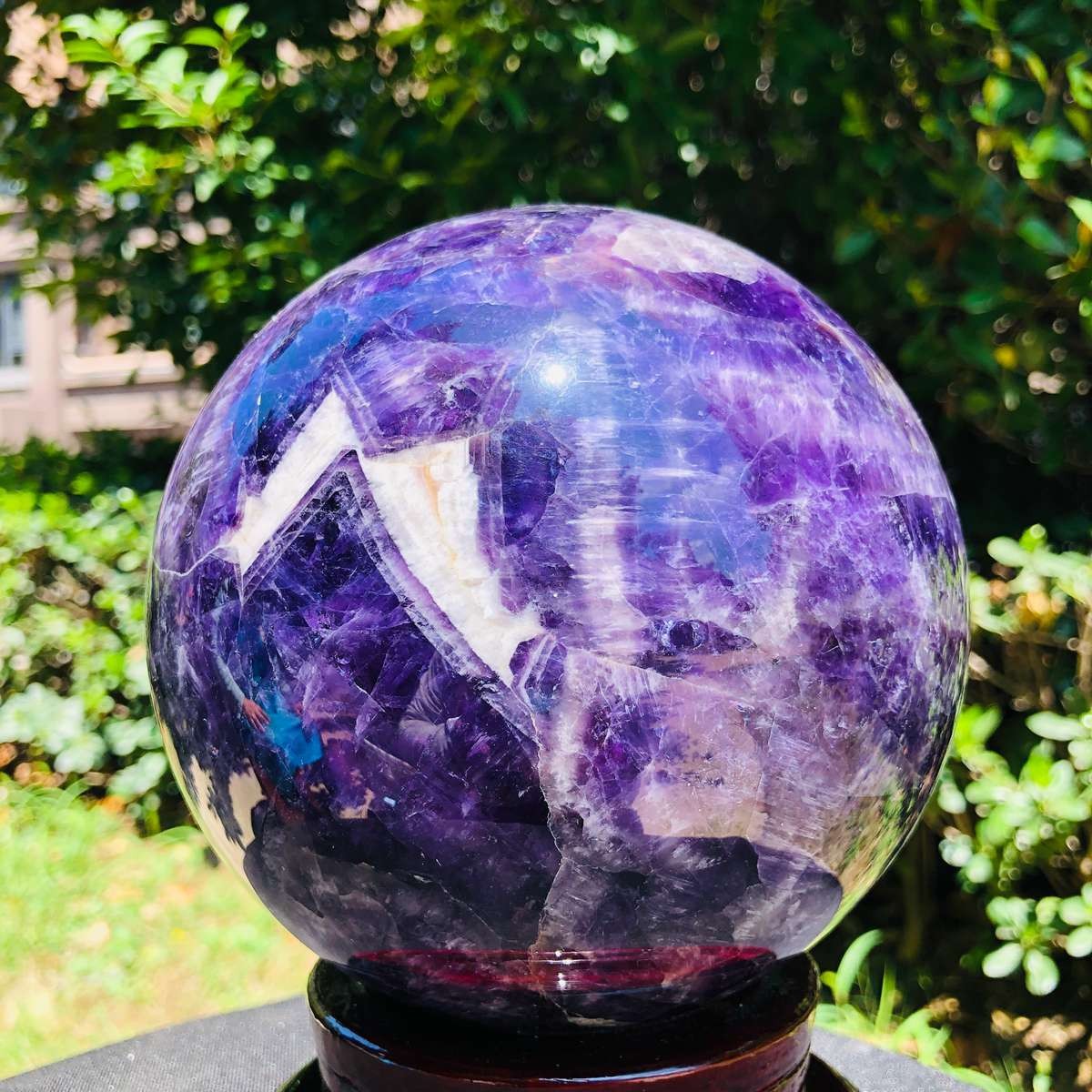 7.96LB Natural dream amethyst sphere quartz polished ball healing decor gift