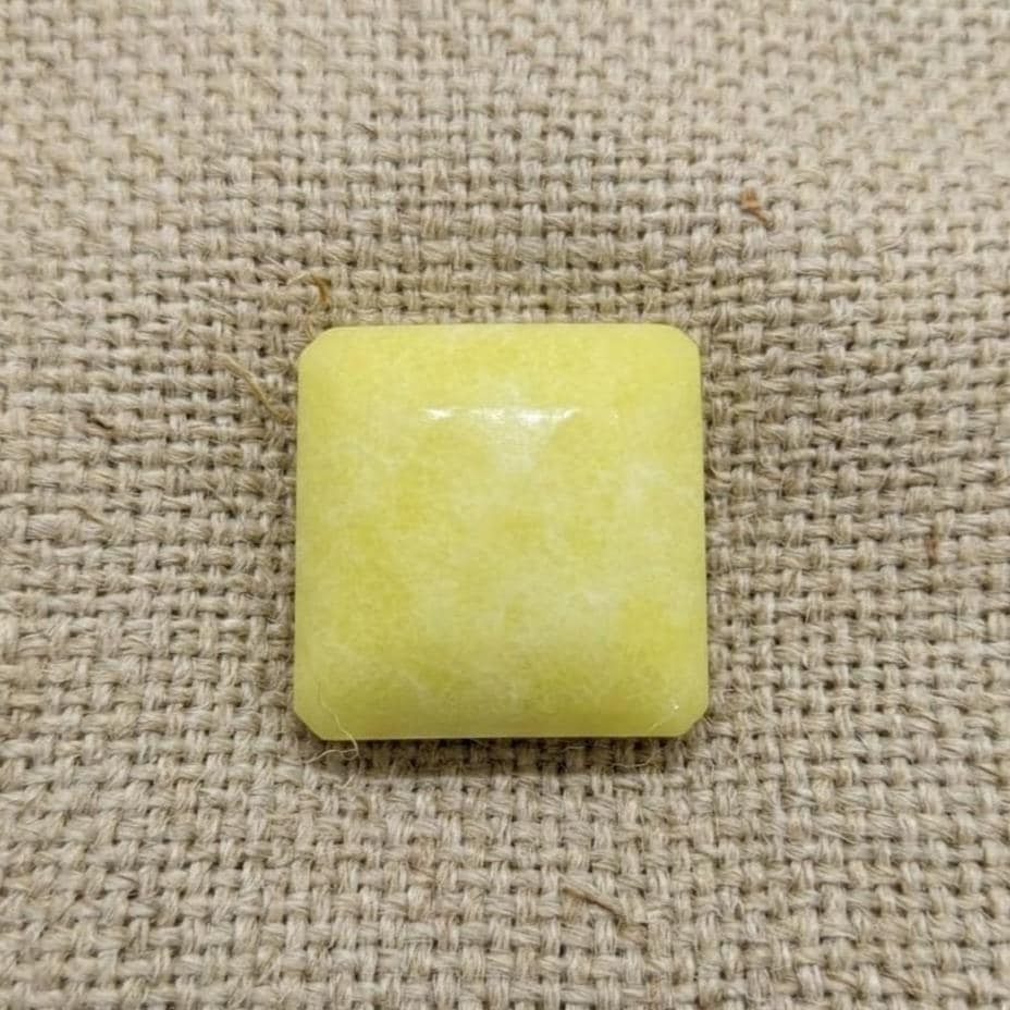 Yellow Sapphire Dyed Square 300-400 CT, Oversize Rough Stone for Wire Wrap