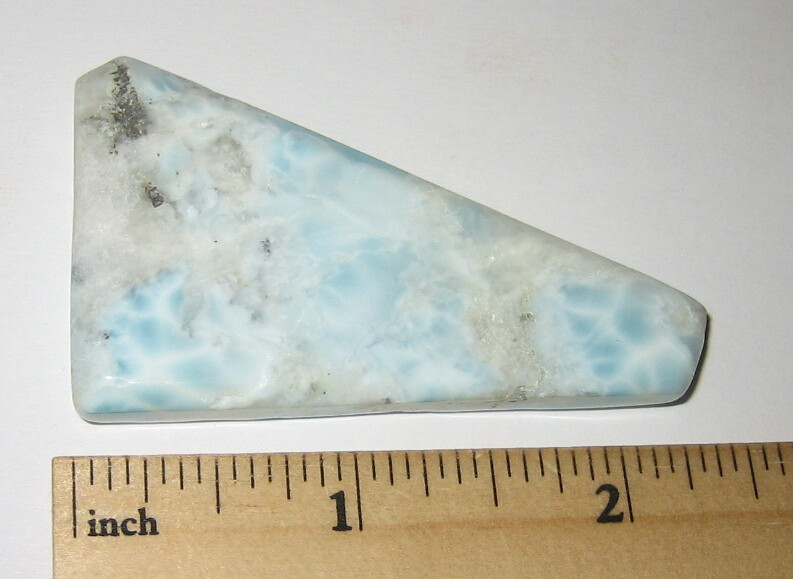 2.4″ TUMBLED POLISHED NATURAL LARIMAR STONE FROM DOMINICAN REPUBLIC ~ 27.5g *AA6