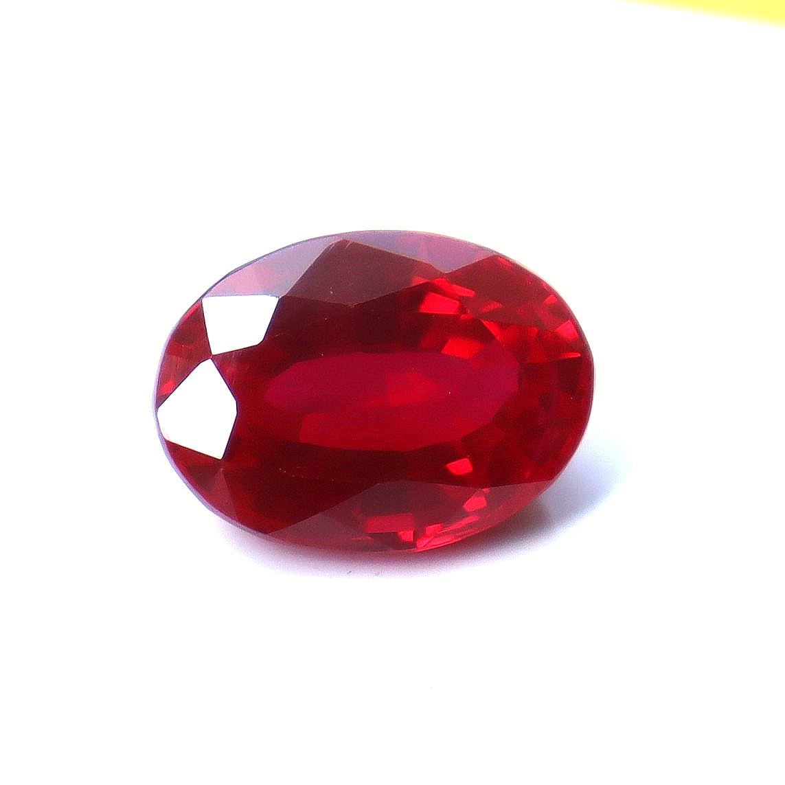 Red Ruby Certified Loose Gemstone BURMA Pigeon Blood Oval Cut 10 Ct