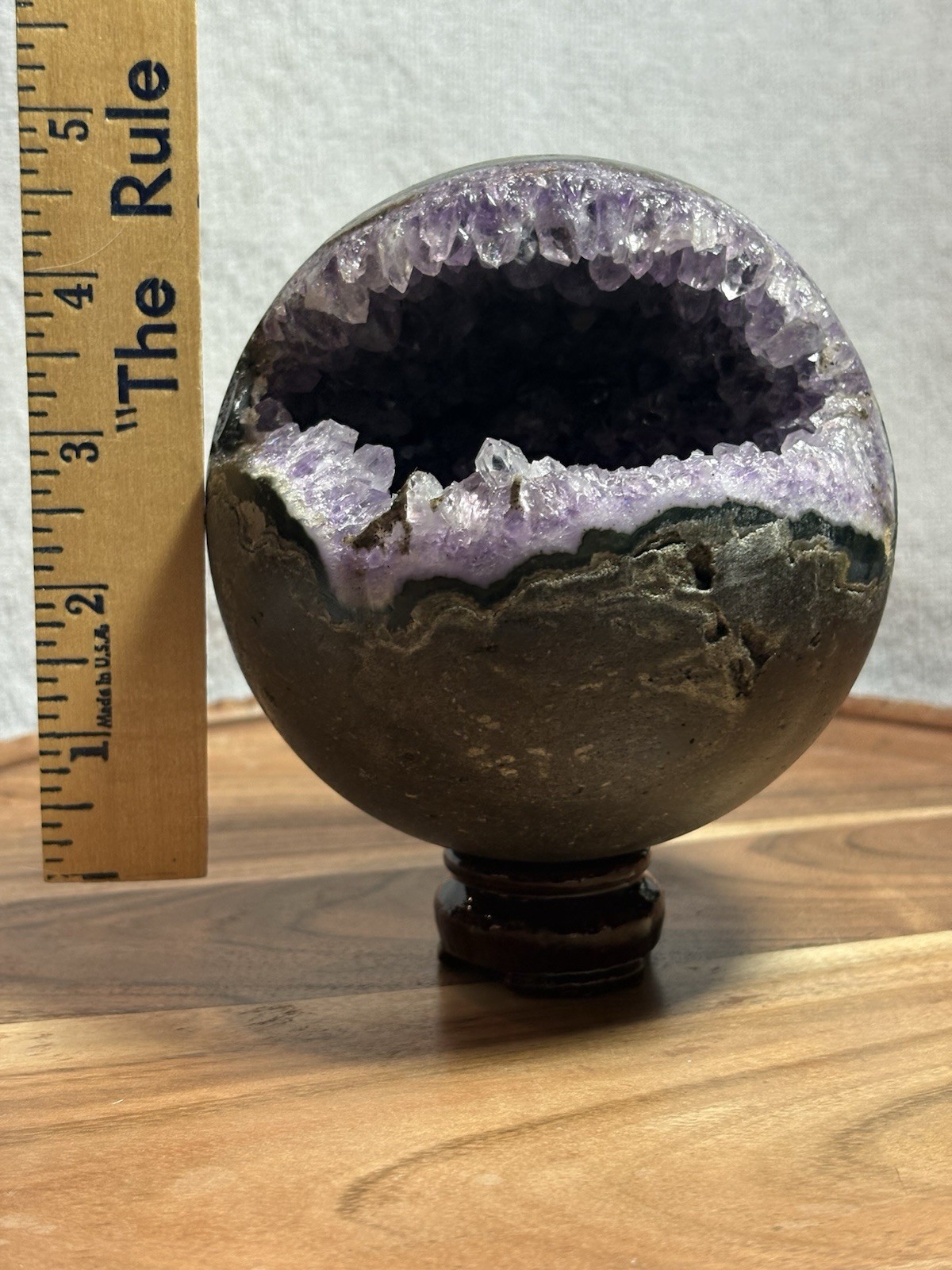 1760g Crystal Amethyst Sphere 4” Druzy Cave Reiki Healing