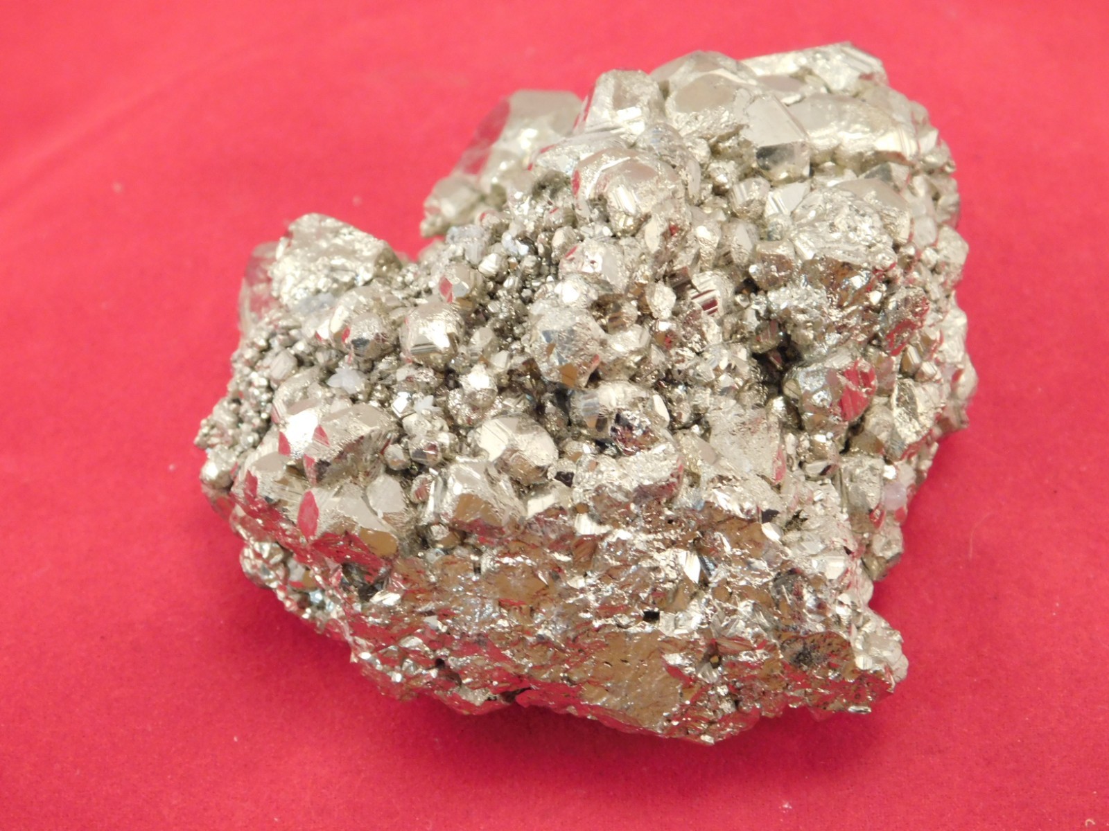 Larger! RHOMBIC PYRITE Crystals Cluster 100% Natural Peru 341gr