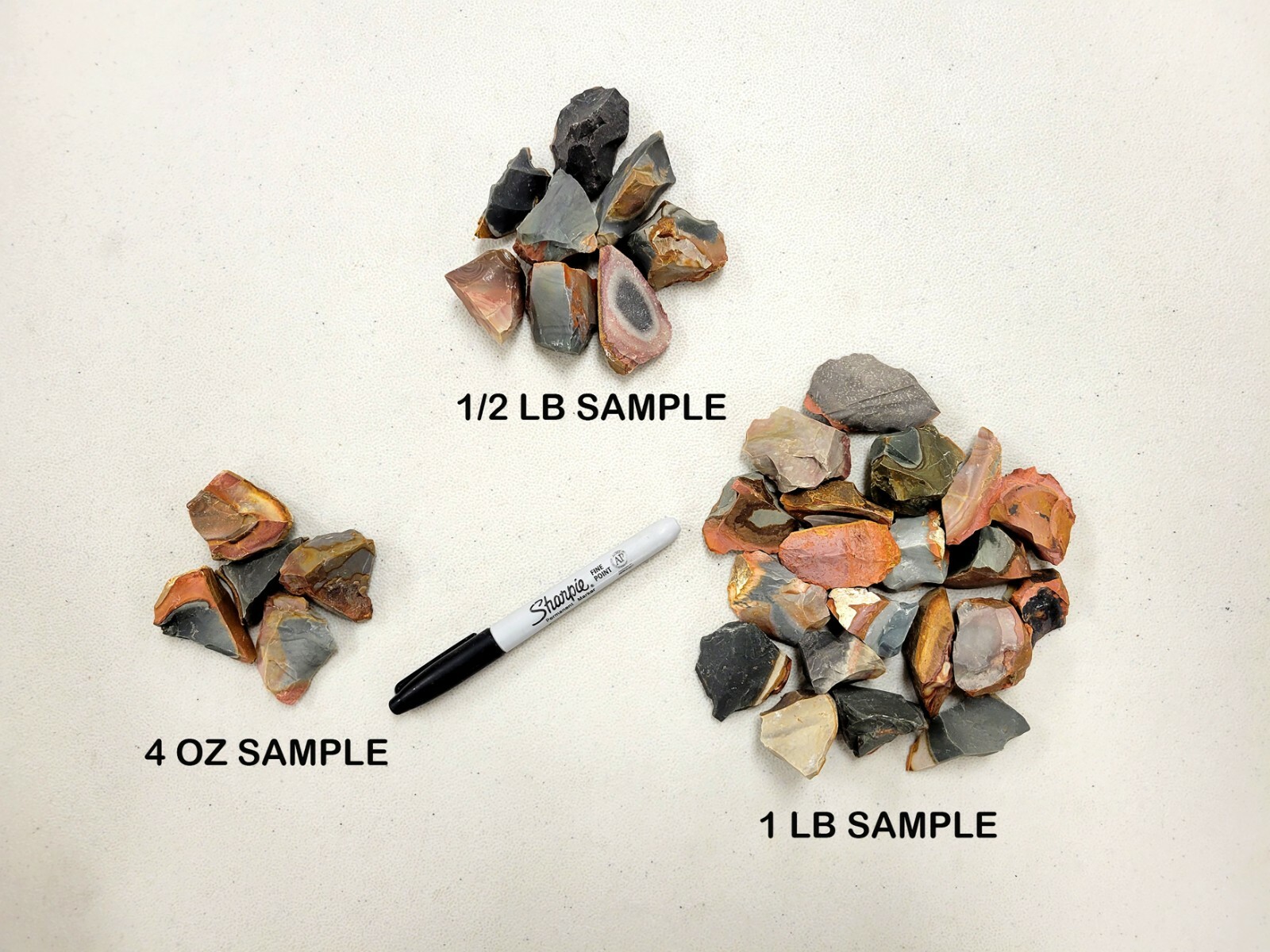 Rough Desert Jasper AKA Polychrome Jasper Crystals Stones for Cabbing Tumbling
