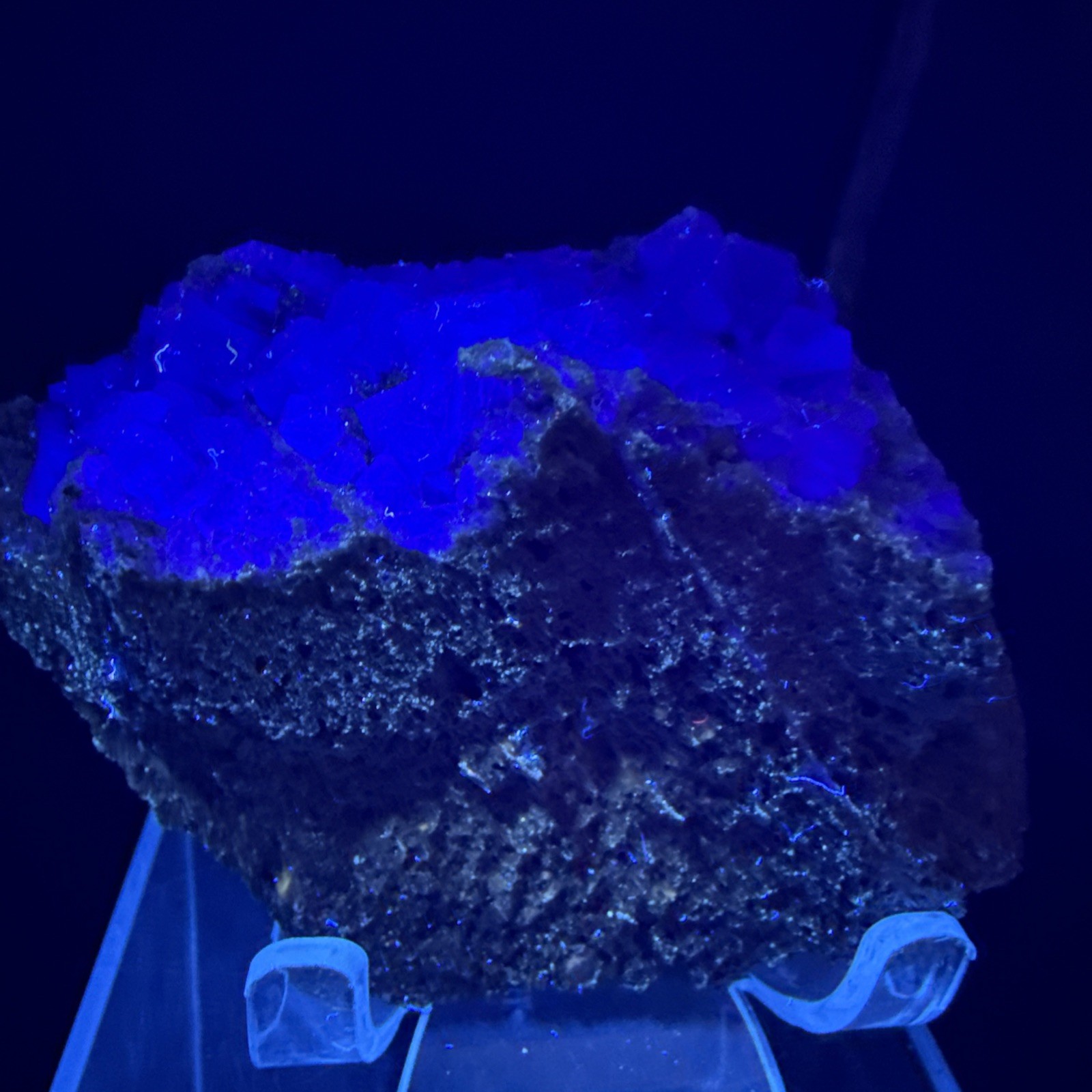 3/4Lb Natural Cubic Purple Fluorite On Matrix!👀Specimen,Collector,Minerals,UV!