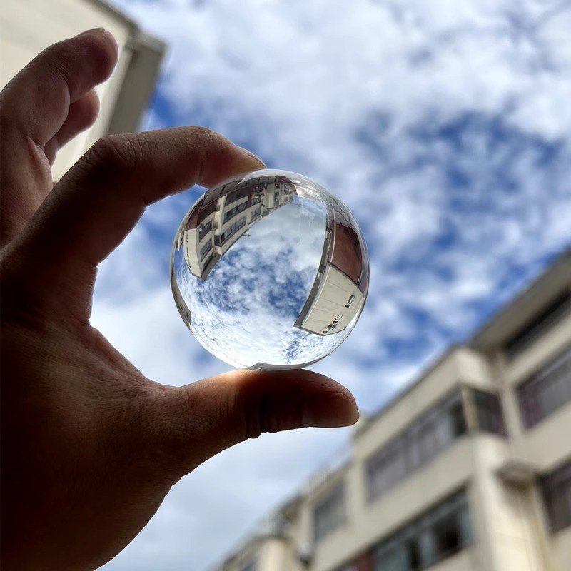 60-120mm Photography Crystal Ball Sphere Decoration Lens Photo Prop Lens ball