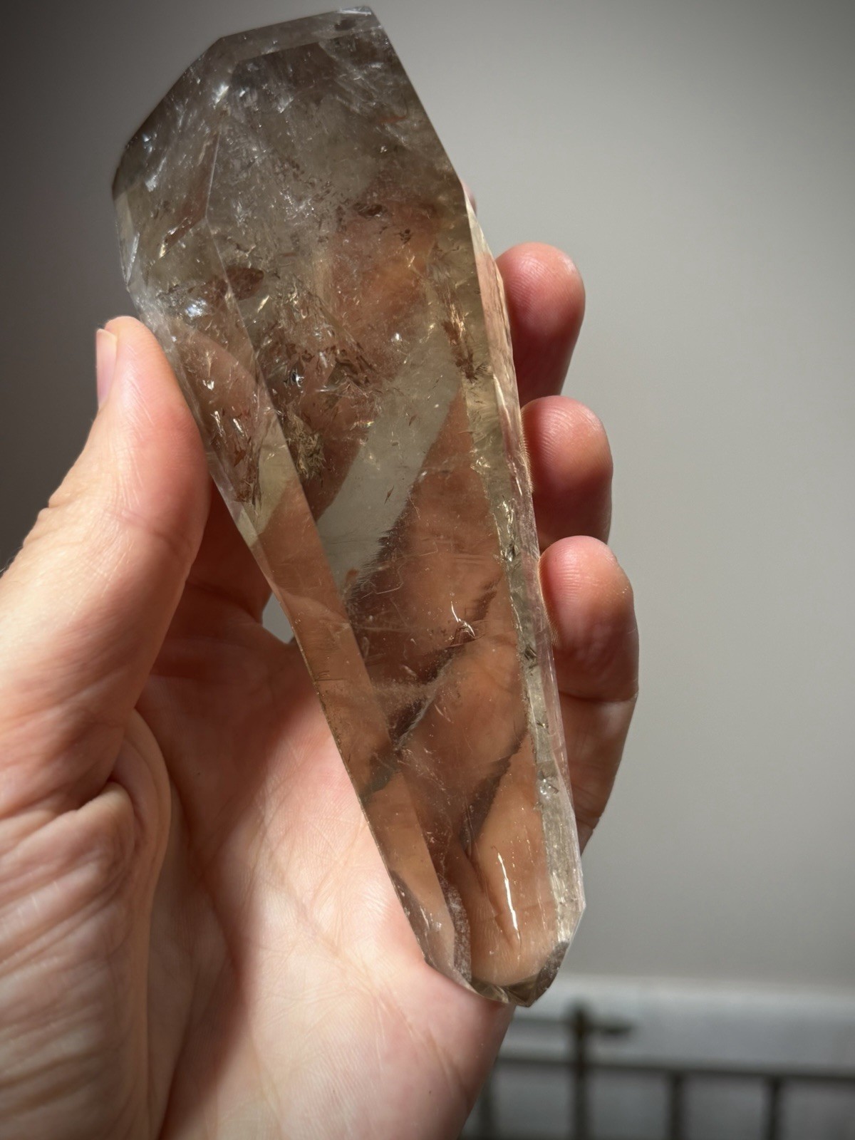 Natural Smoky Quartz Crystal Lemurian Quartz Crystal Brazil Quartz