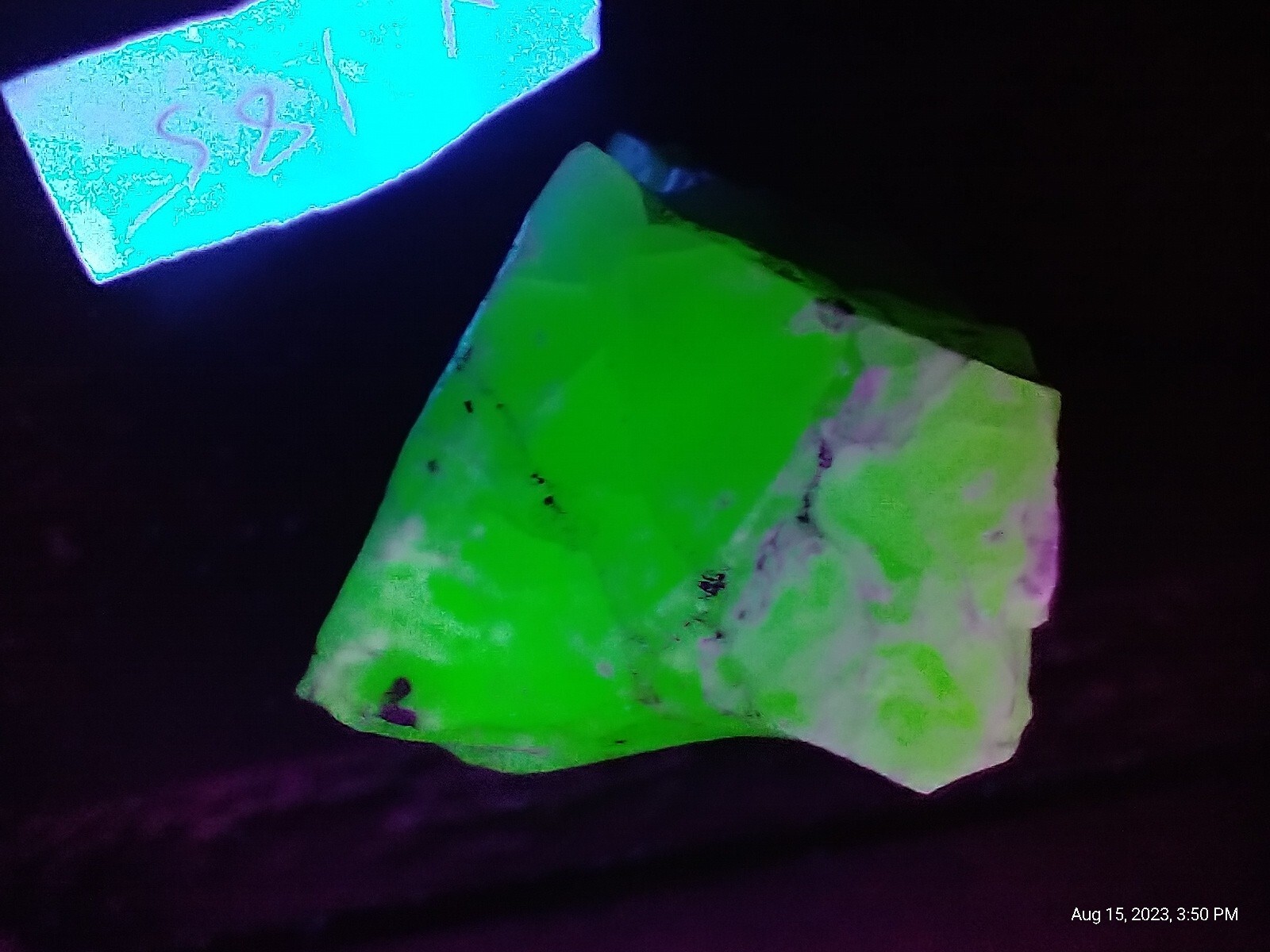 Lady Nellie Spiritual Healing Monatomic Andara Crystal Magical glow green 34 gr