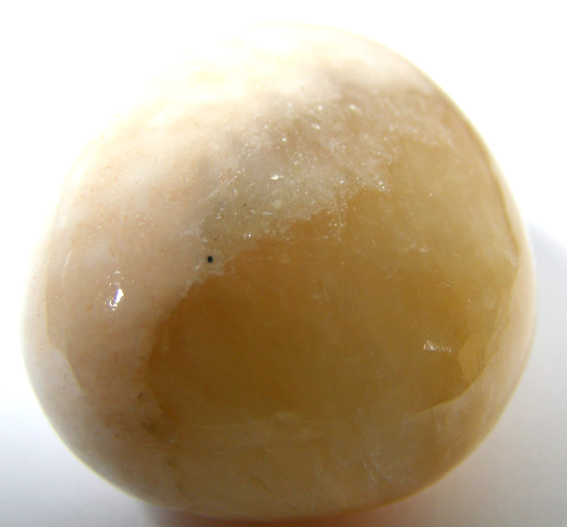 LARGE STILBITE & SCOLECITE COMBINATION CRYSTAL TUMBLESTONE 3.2 x 2.6 cm #8