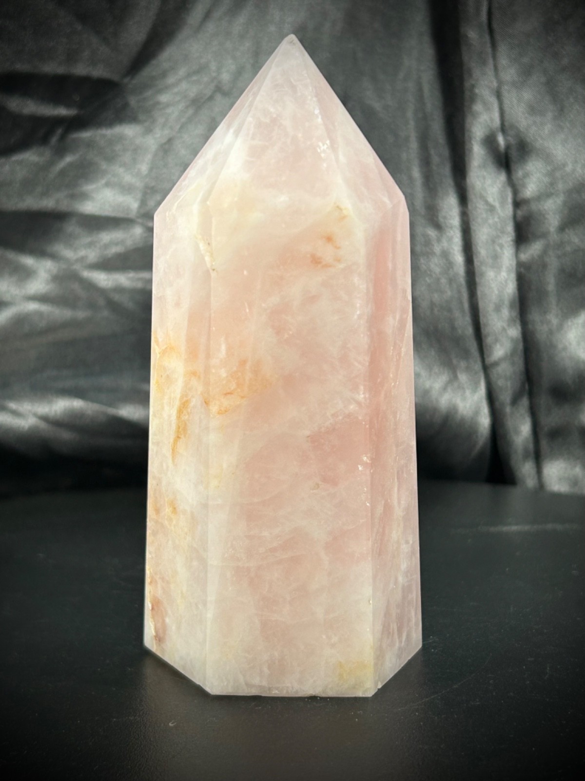 4.6″ Chunky Rose Quartz Tower 15.4oz (438 grams)