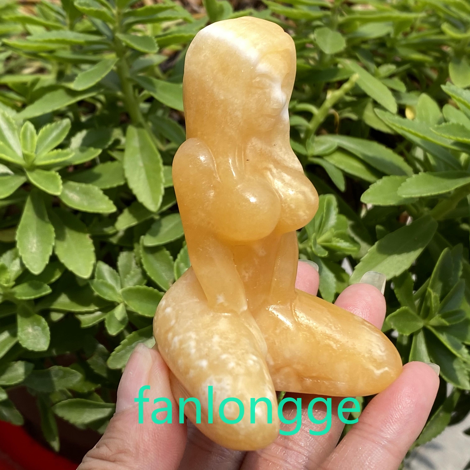 3″ Natural geode Women Naked Quartz Crystal Skull Carved Goddess Reiki Gem 1pc