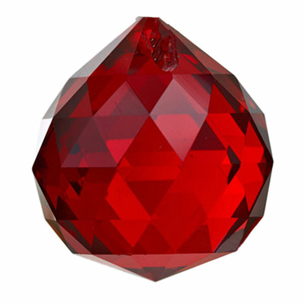 Faceted Glass Crystal Ball Prism Pendant Suncatcher Feng Shui ( 40 mm )
