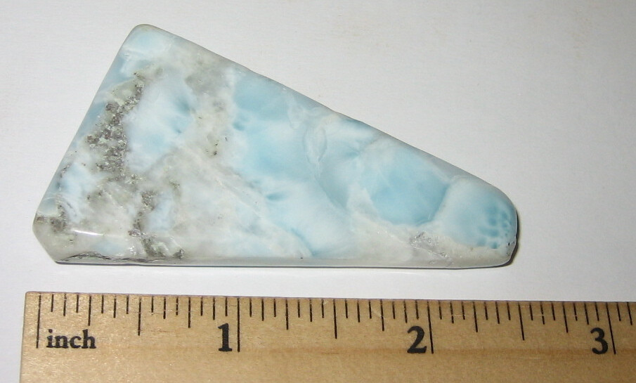 2.4″ TUMBLED POLISHED NATURAL LARIMAR STONE FROM DOMINICAN REPUBLIC ~ 27.5g *AA6