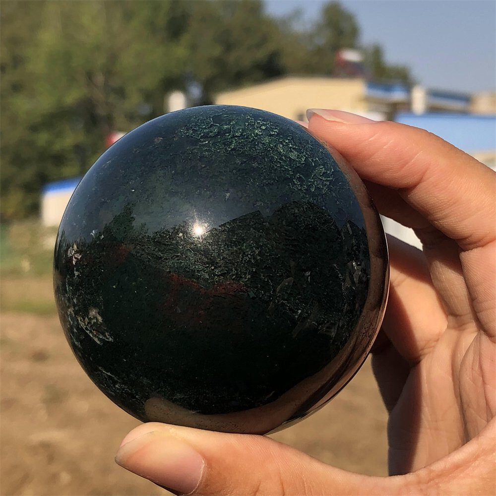 60mm Natural Ocean Jasper Ball Quartz Crystal Sphere Reiki Healing 1pc