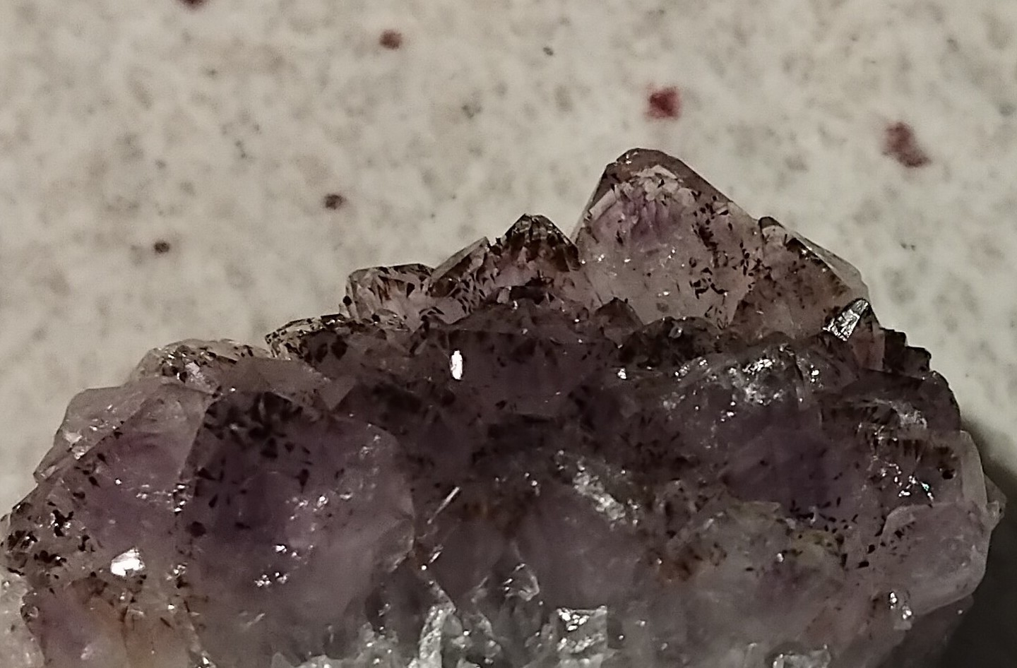 Natural Amethyst Crystal Specimen with Goethite Inclusions – 159g 7.5×5.5×3.5cm