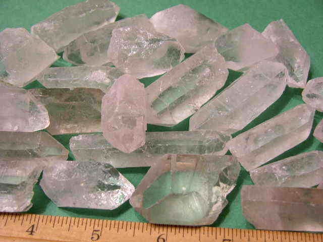 Quartz crystal natural terminated points Brazil 1/2 pound 1.5-2 ” 10+ crystals