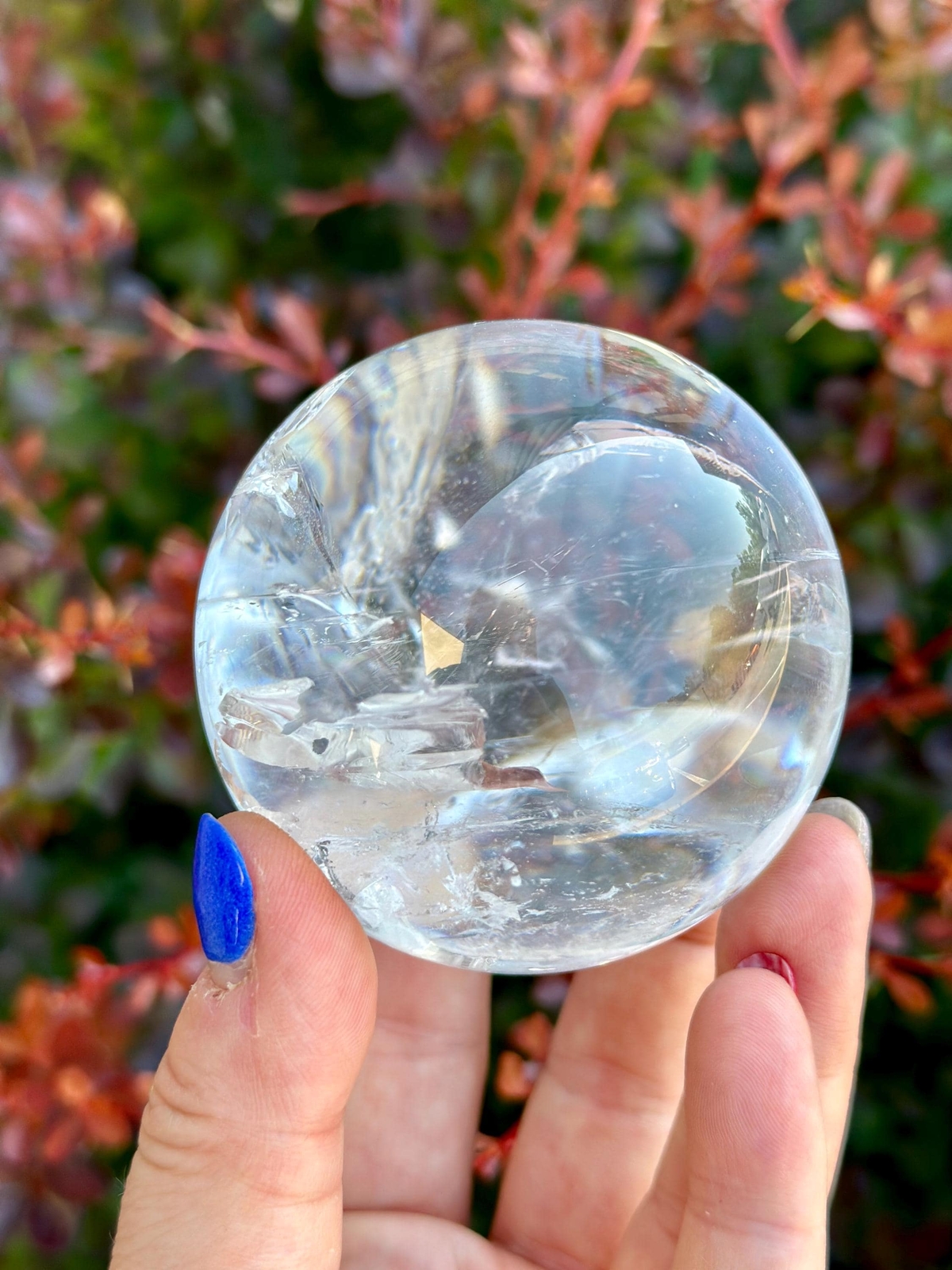 Clear Quartz Sphere (Grade A) Crystal Ball, Natural Clear Quartz from Brazil
