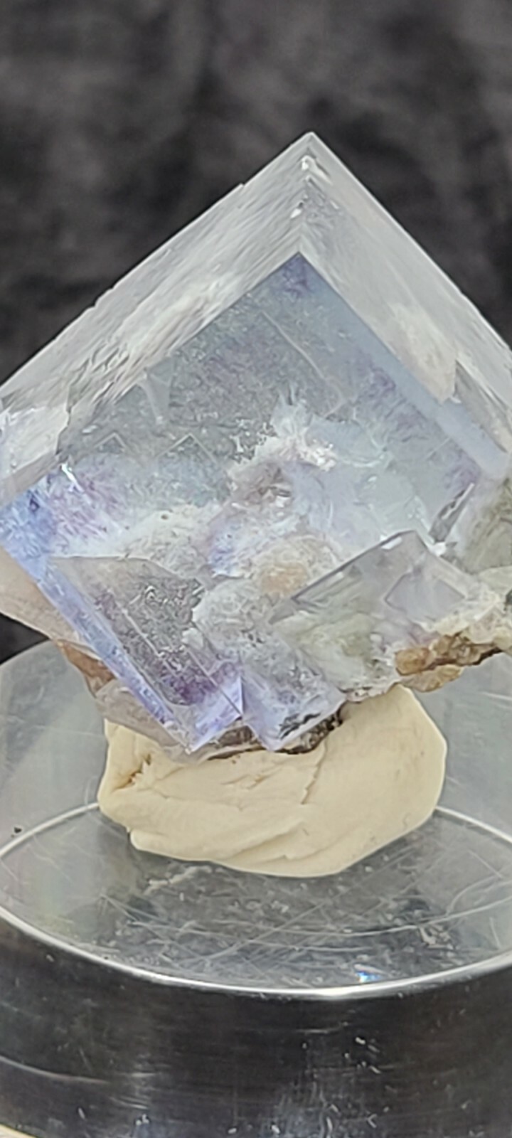 FLOURITE : HUNANE PROVINCE, CHINA, GEM CLEAR 63 GRAMS