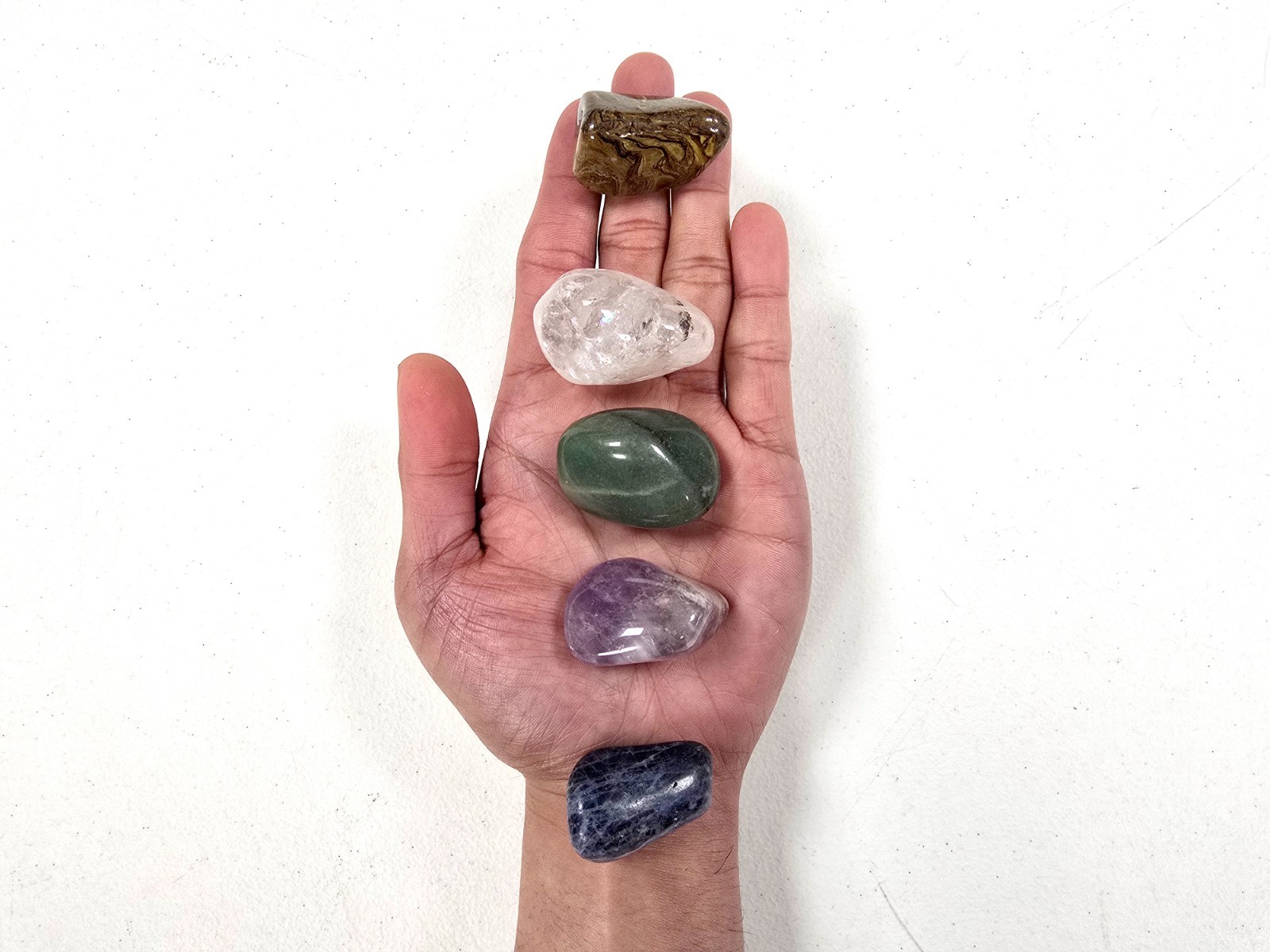 Tumbled Stones Gift Set 10 Pieces Large Gemstone Crystals Pack Healing Gems