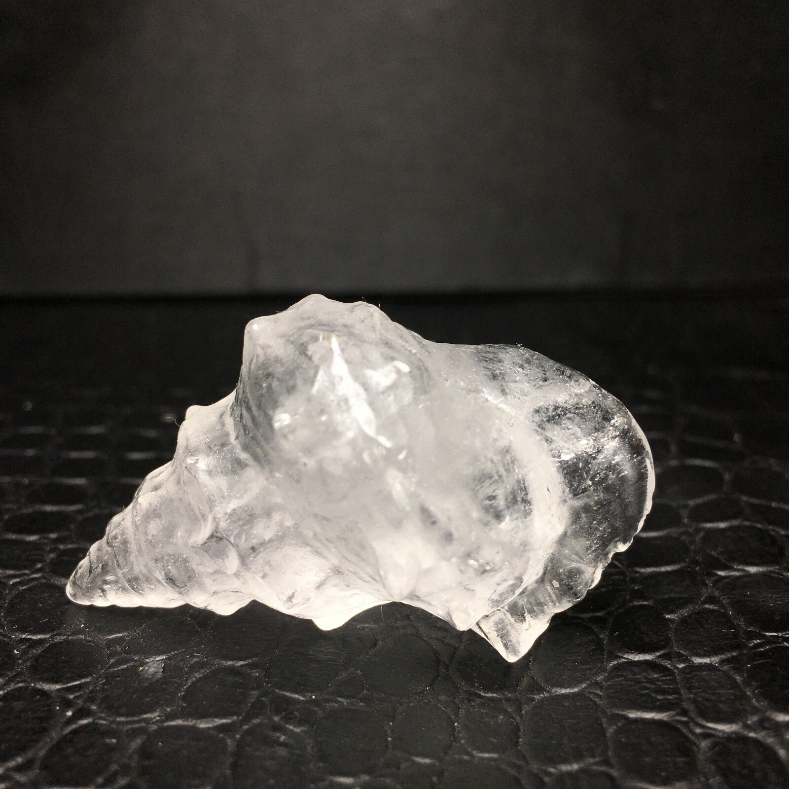 Natural Crystal Specimen.Quartz . Hand-carved. Exquisite Sea Snail. Healing 1PC