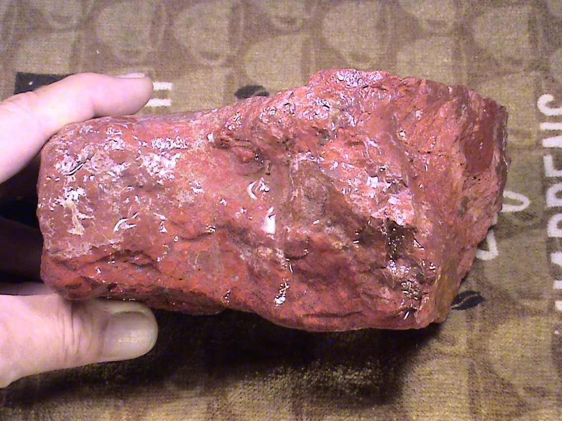 Vibrant Red Jasper Agate #R447, Solid Rough Lapidary Specimen, 3 LBS, 15 OZ