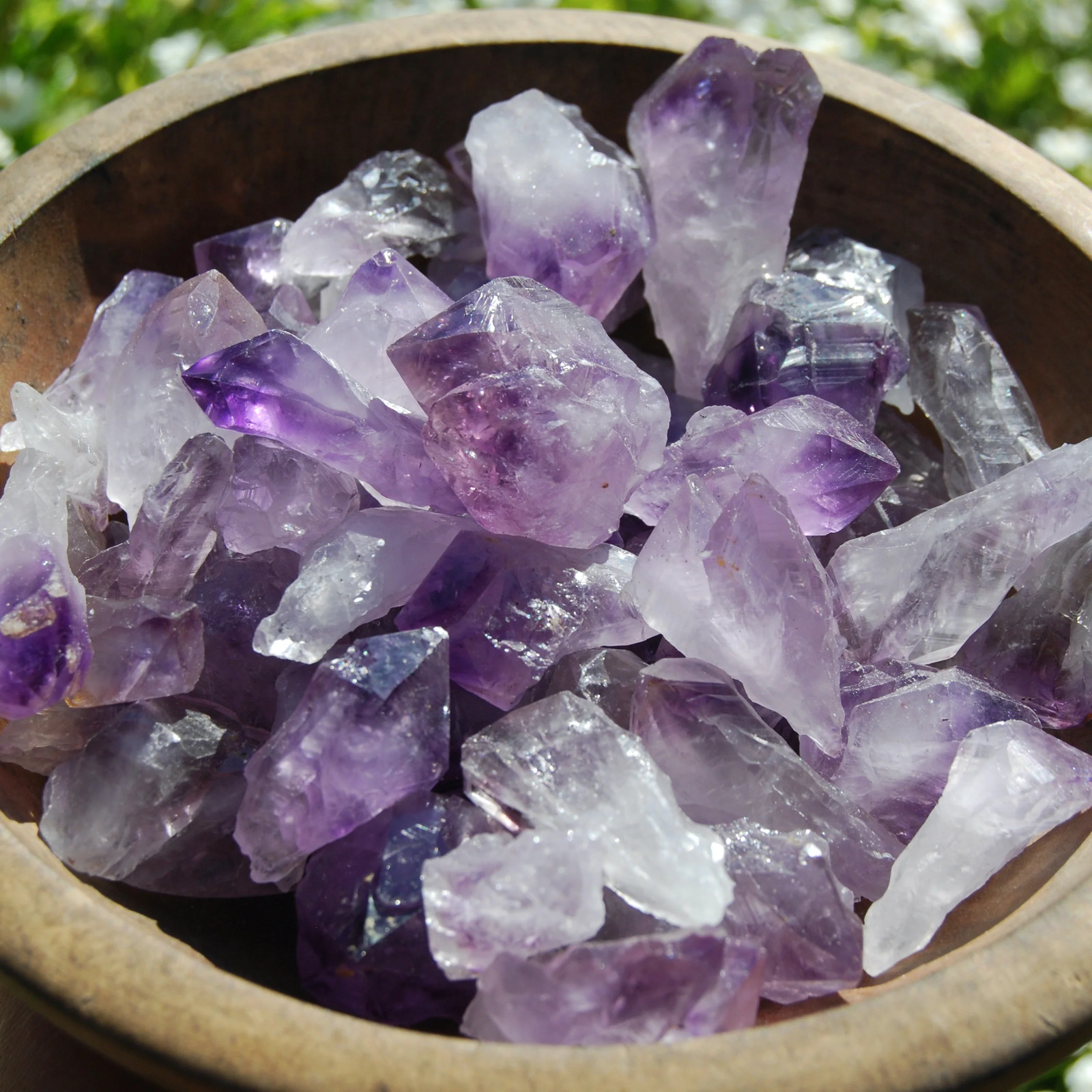 Raw Amethyst Quartz Crystal Points, 1in to 1.5in, Brazil