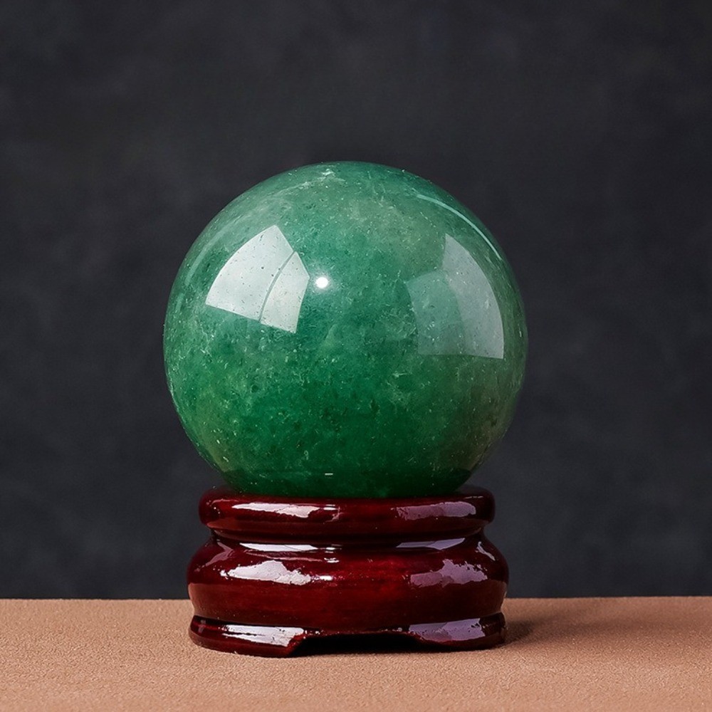 Natural Green Aventurine Quartz Sphere Crystal Healing Stone Home Decor Gift 1pc