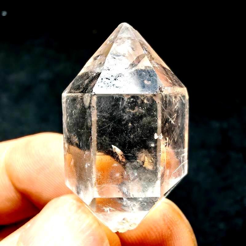 Classic! Top Quality Water Clear Herkimer Diamond Quartz DT Crystal 14g 33x16mm