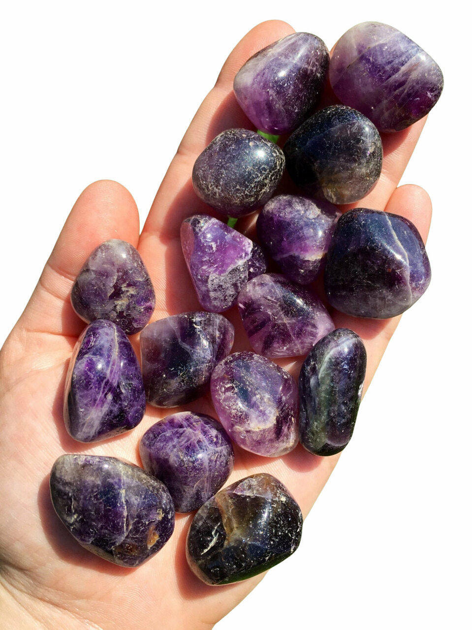 Amethyst Tumbled Crystal – Tumbled Amethyst Stone – Multiple Sizes Available