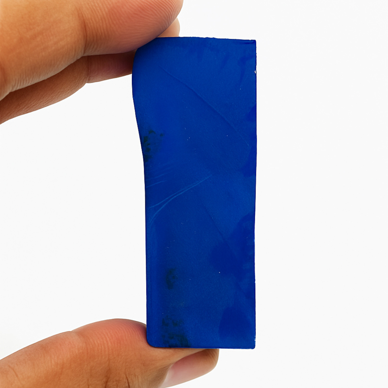 Lab-Grown Blue Sapphire Nano Crystal 410CT Slice Synthetic Rectangular Gemstone