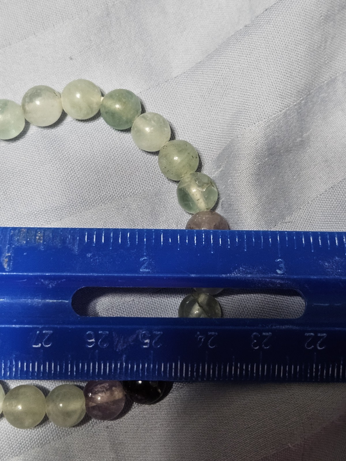 3 Crystal Bracelets Lepidolite, Green Aventurine, Rainbow Fluorite