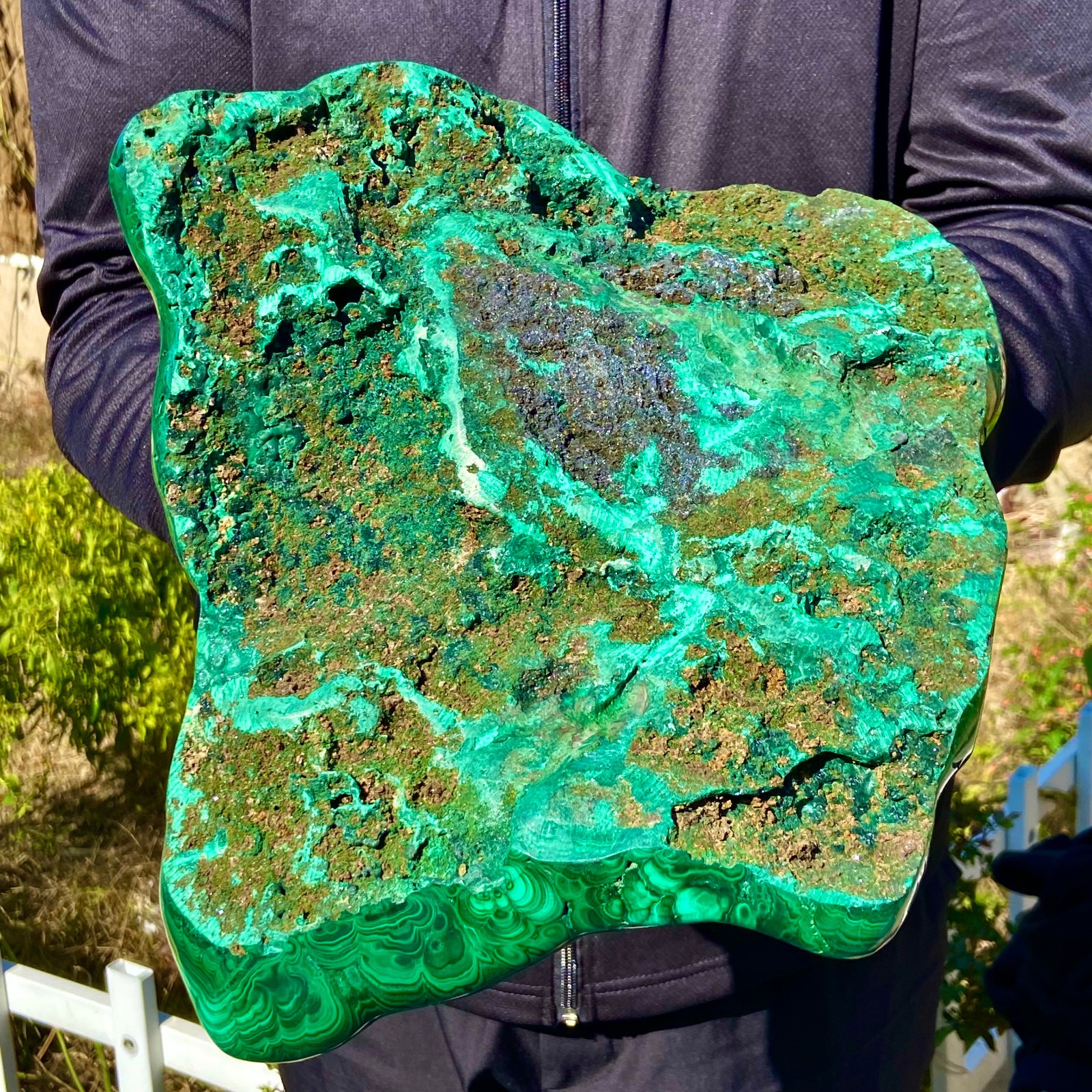 17.63LB Natural Polished Malachite Mineral freeform specimen Reiki Stone Healing
