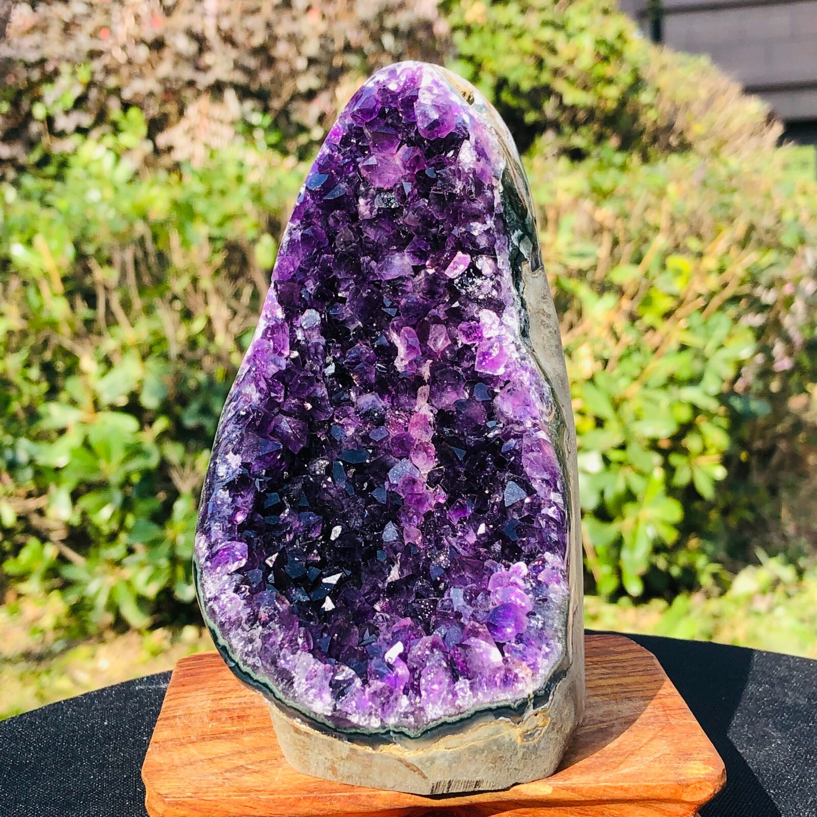 2.24LB Natural Amethyst geode quartz cluster crystal specimen Healing 250