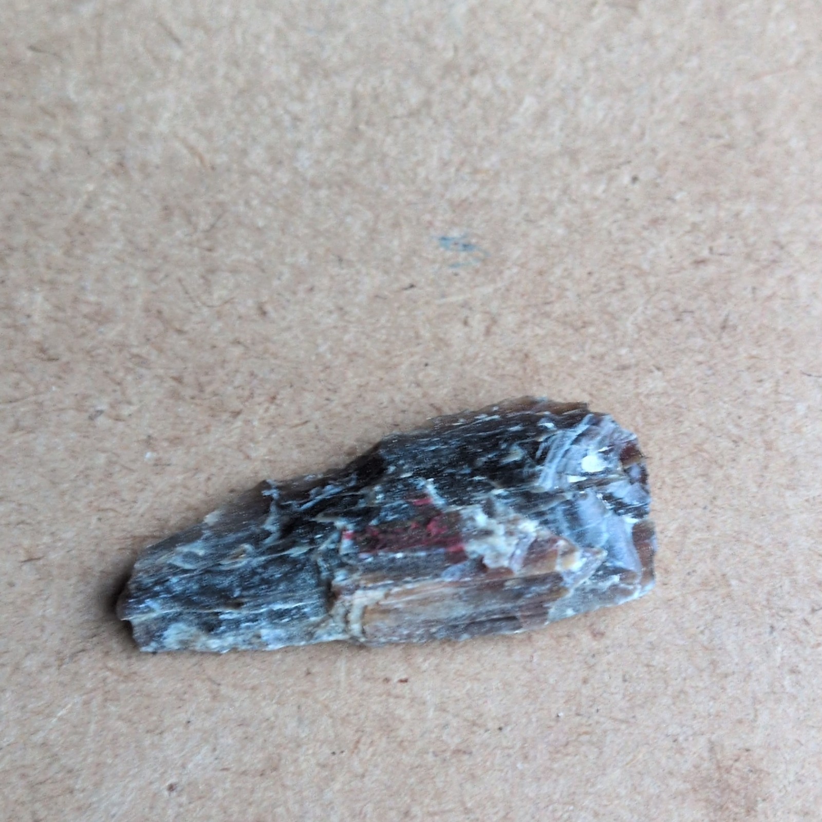 Natural Rough Mineral Crystal Specimen Dark Gray/Brown Rock Piece. Indian Arti