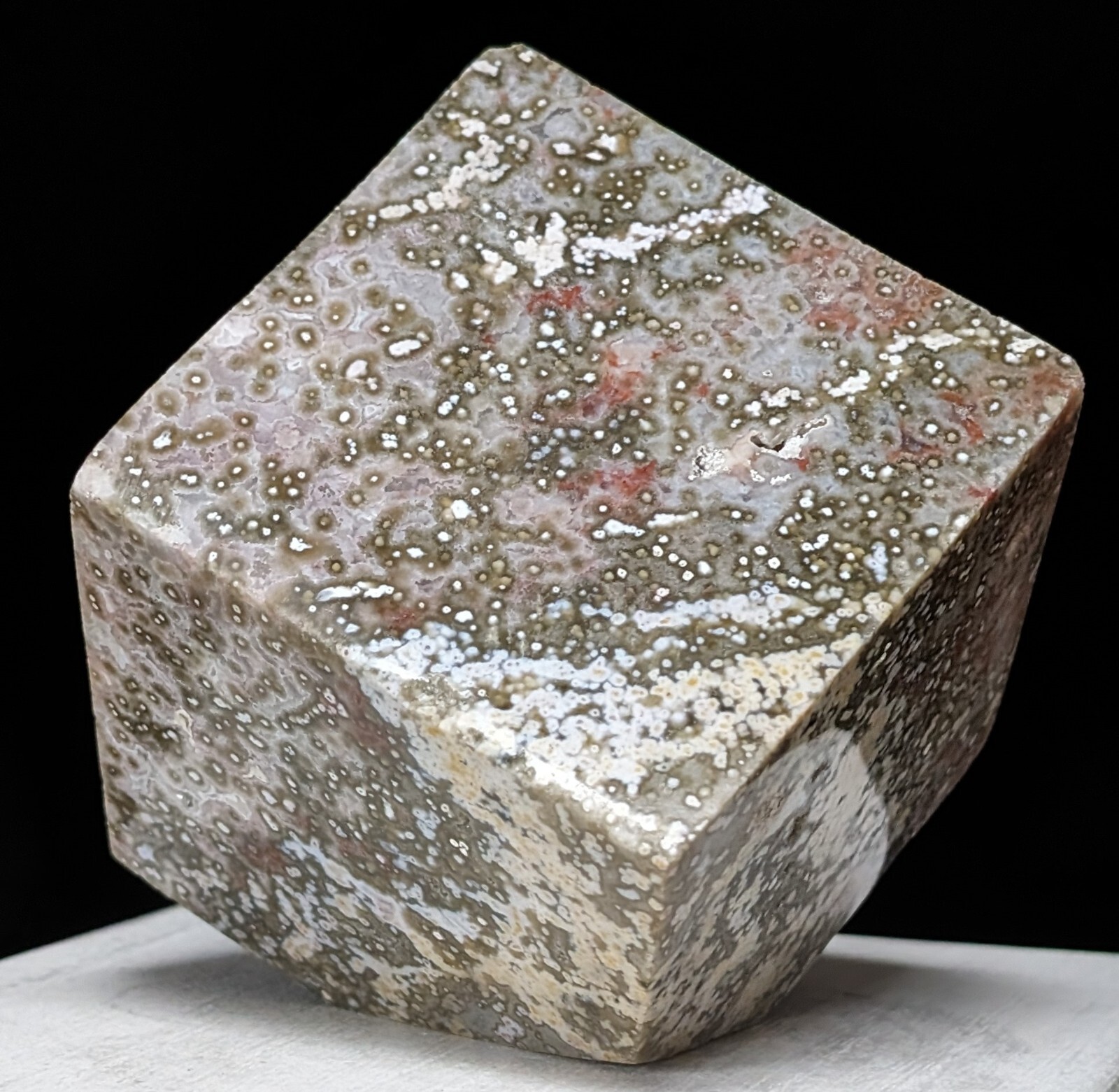 Ocean Jasper Cube Square Crystal Large Big Gemstone Mineral Reiki Orb OJ Reiki