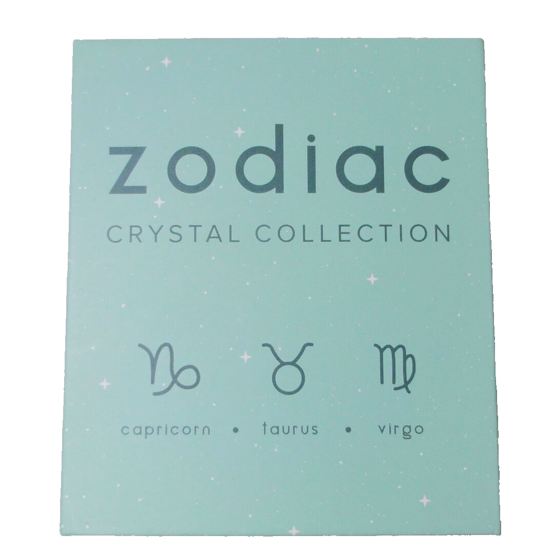 SHOPPE GEO ~ Zodiac EARTH Crystal Collection ~ 6 Stones w Carrying Bag ~ NIB