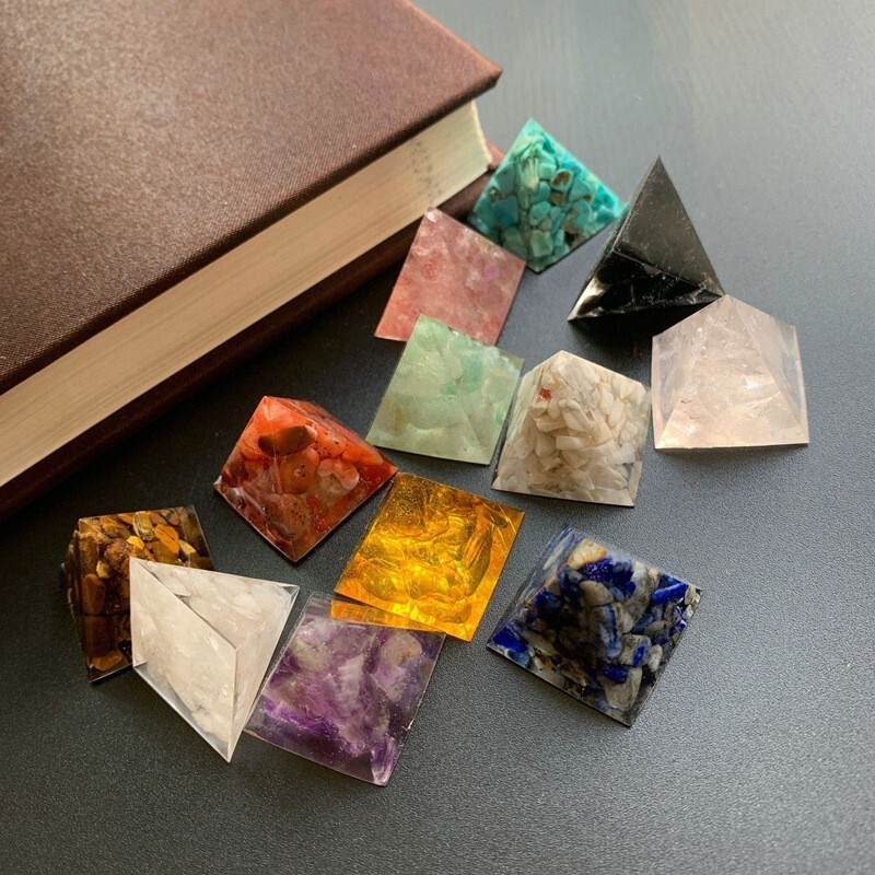 1 Pc Positive Natural Energy Crystals Stones Balancing Energy Crystal Pyramid