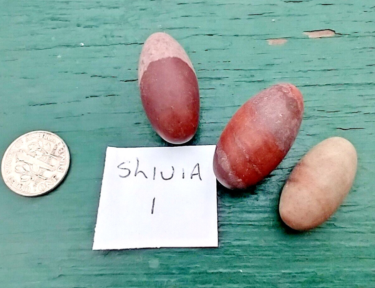 Narmada River Shiva Lingam Natural Stone Approx Pack of 3 Positive Energy 1 inch