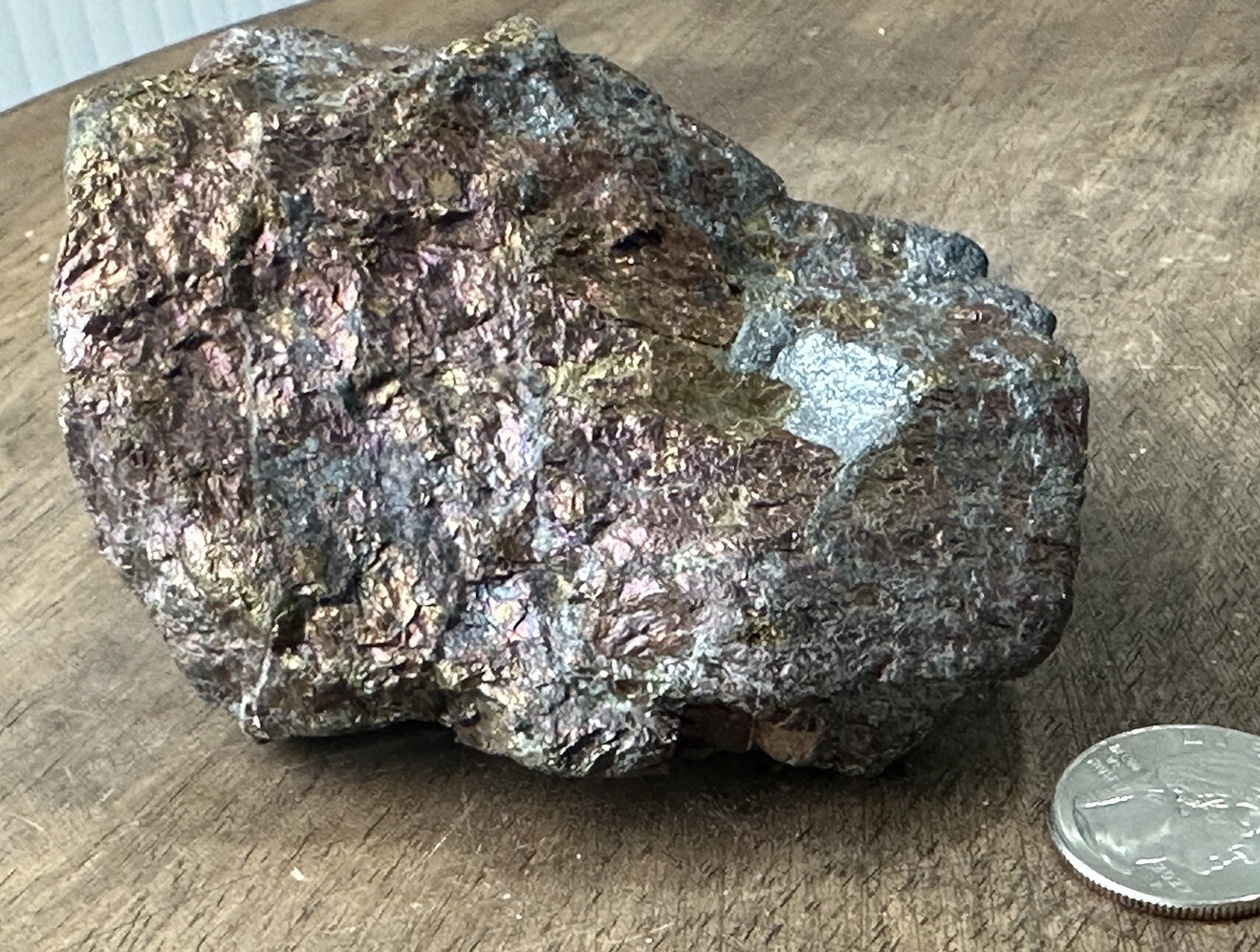 Chalcopyrite cluster, 1lb 4.2 oz, approximately 4 1/2″ x 2″ R11 Estate Piece