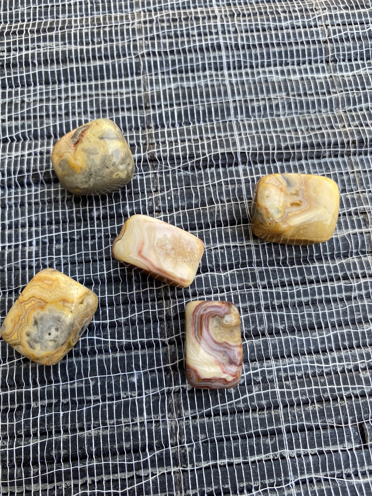 Crazy Lace Agate 5 Cube/rectangular